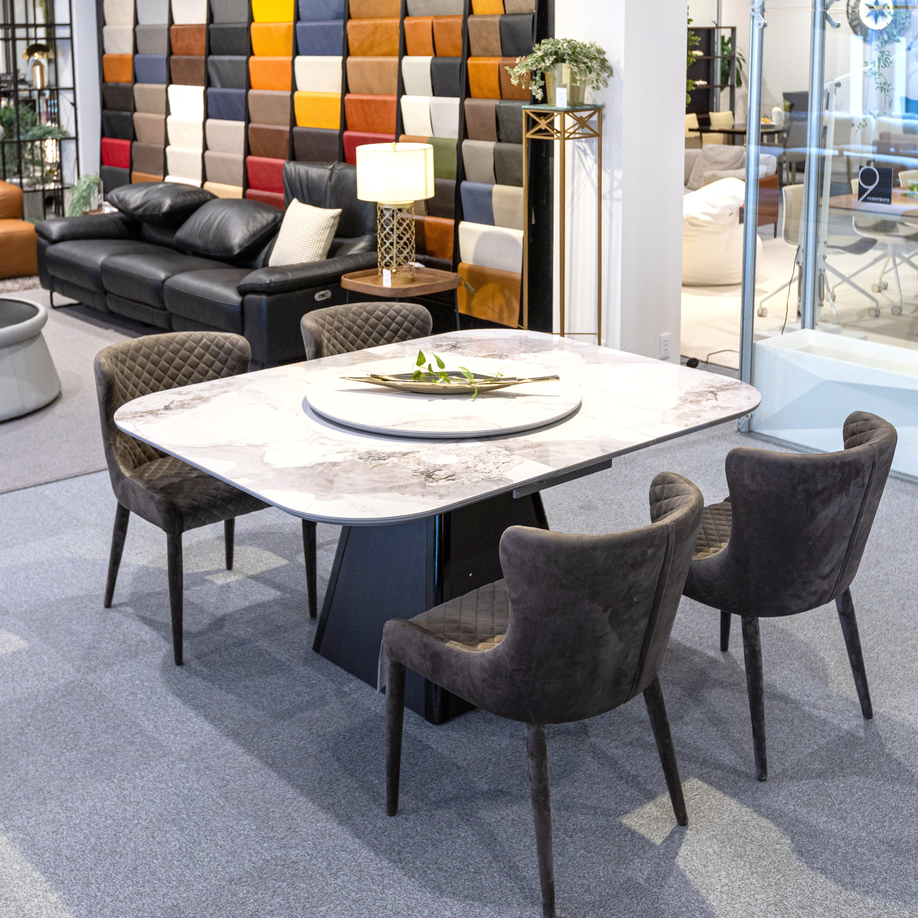 NEW 伸長式かつ卓上ラウンドテーブル付きセラミックテーブル!